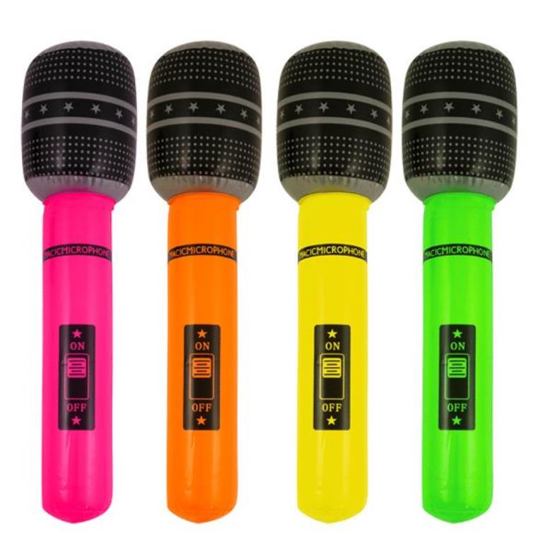 Inflatable Microphone 66cm - Click Image to Close