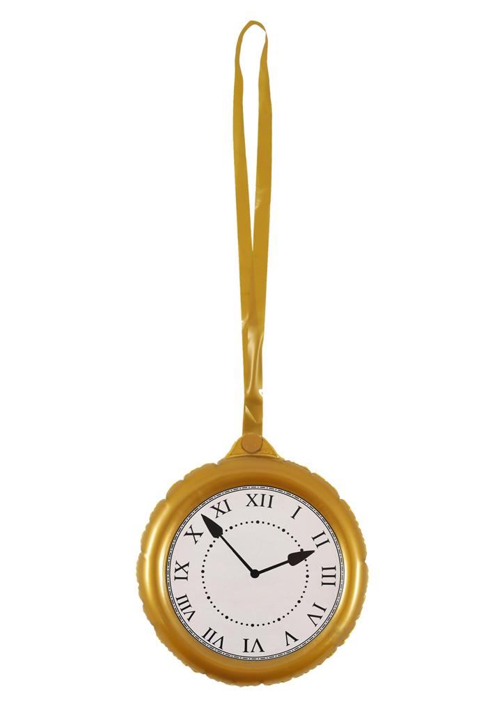 Inflatable Jumbo Clock With Necklace 24.5cm - Click Image to Close