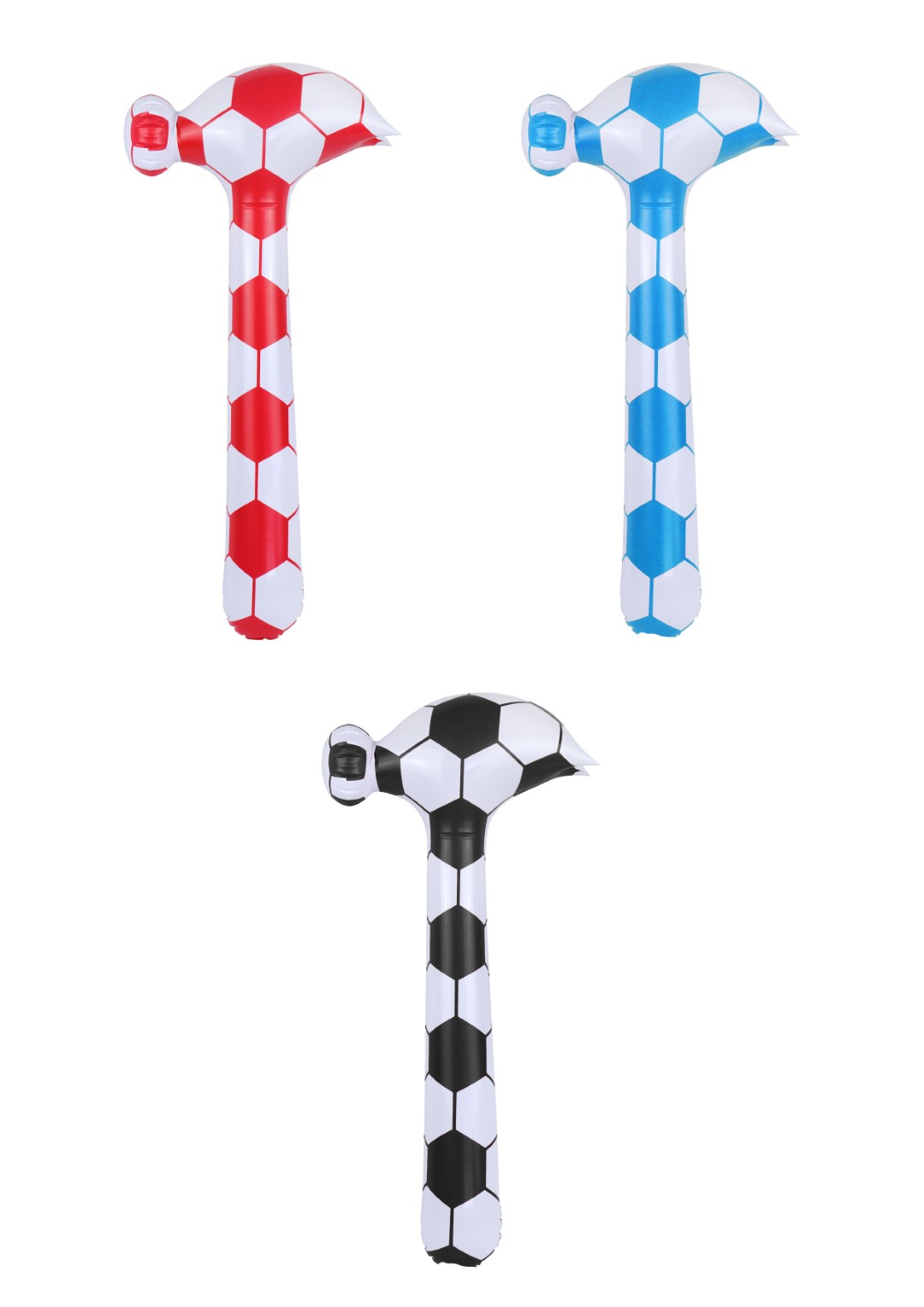 Inflatable Football Design Hammer 86cm - Click Image to Close