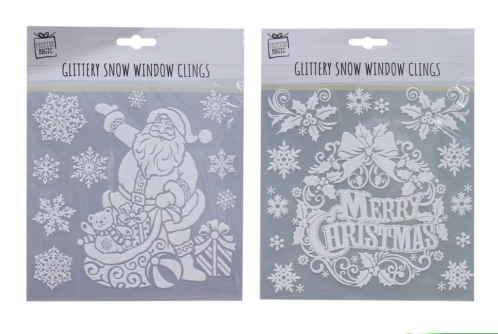 White Glitter Decoratived Stickers ( Assorted Designs ) - Click Image to Close