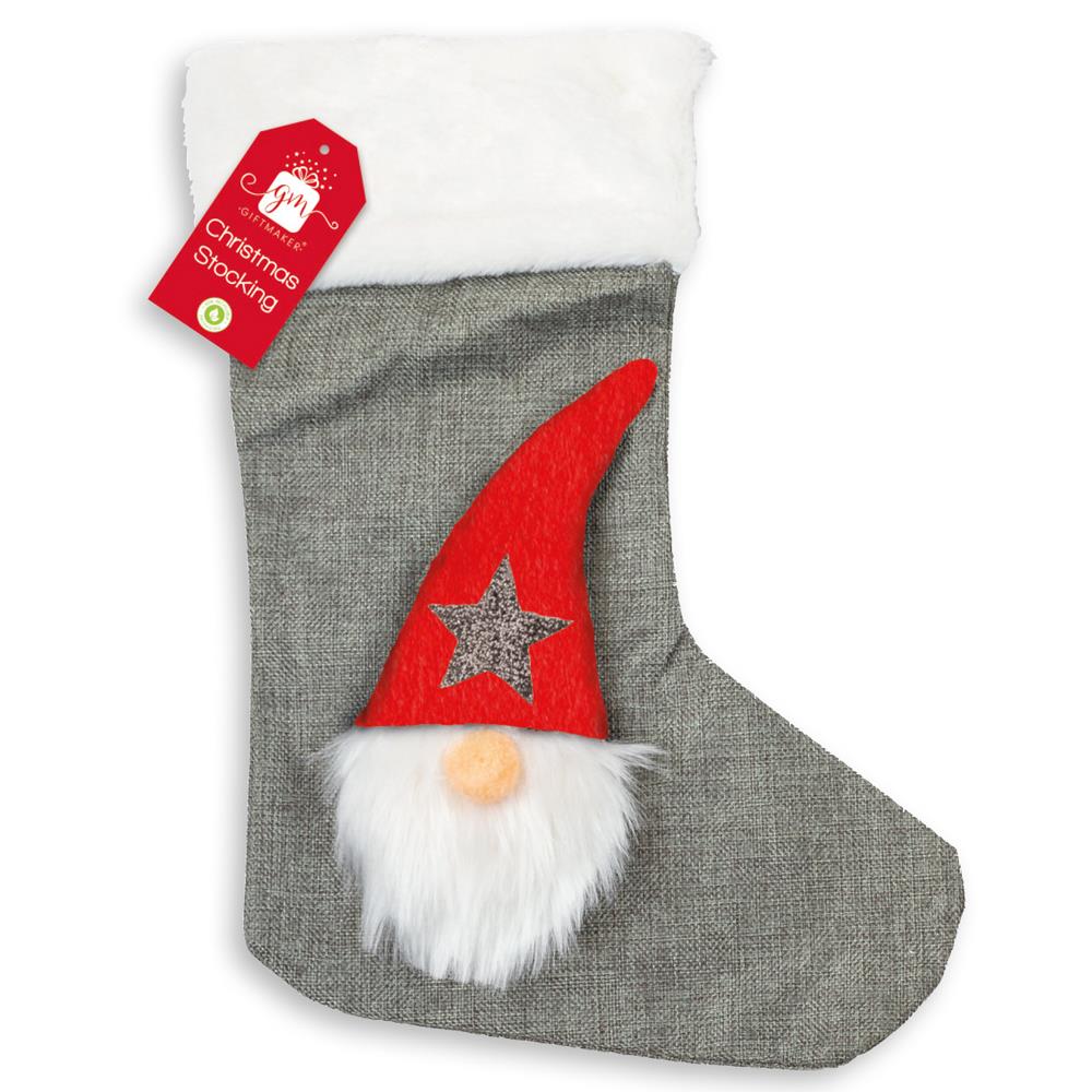 Hessian 3D Gonk Character Stocking - Click Image to Close