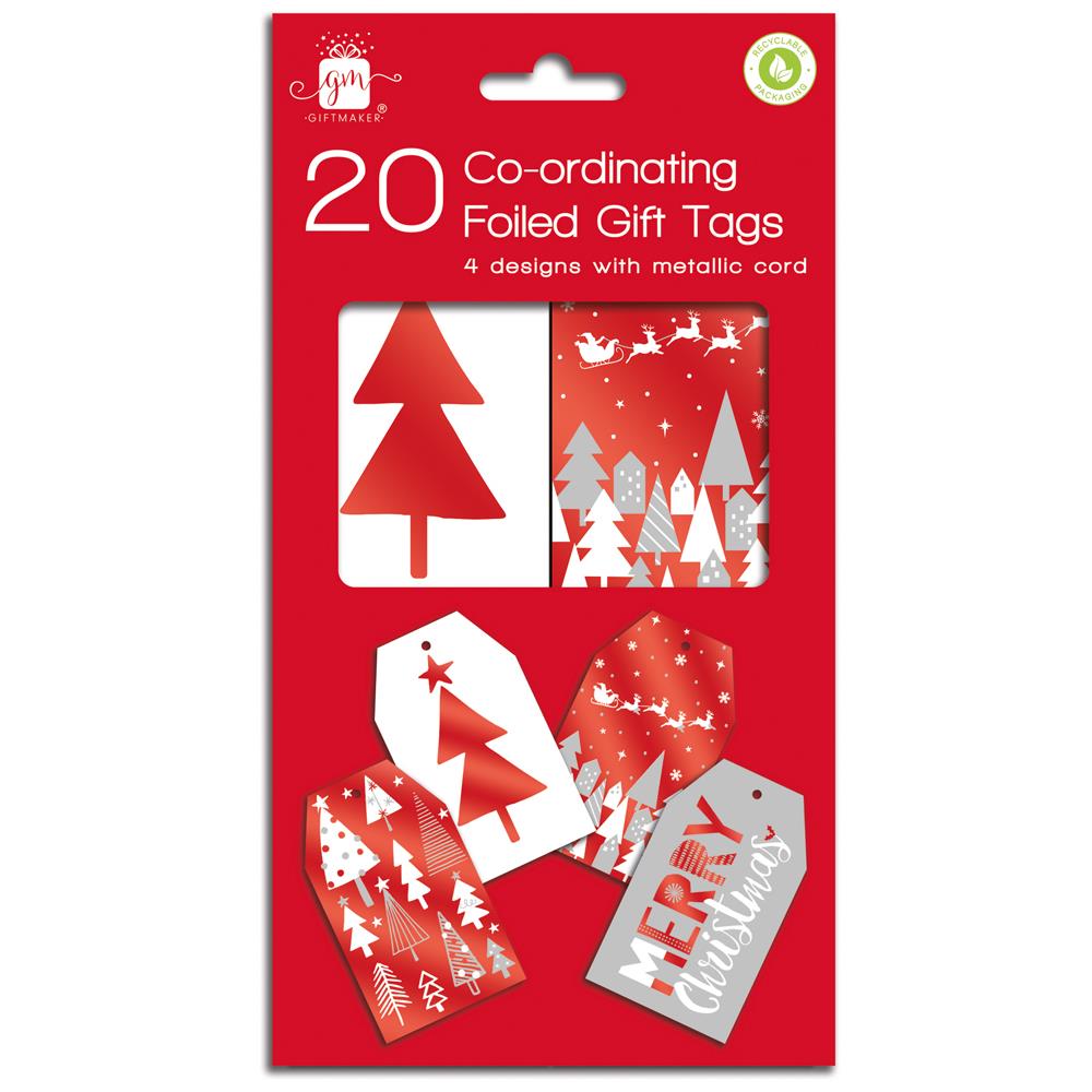 Christmas Co-ord Red & White Pack Of 20 - Click Image to Close