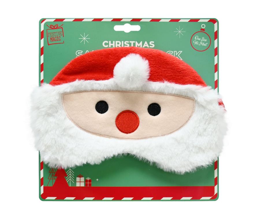 Santa Eye Mask Plush - Click Image to Close