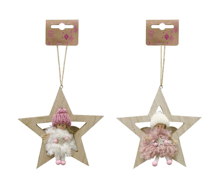 Hanging Fairy On Star ( Assorted Design ) - Click Image to Close
