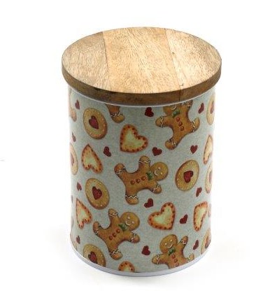 Gingerbread Bakery Storage Tin Small - Click Image to Close
