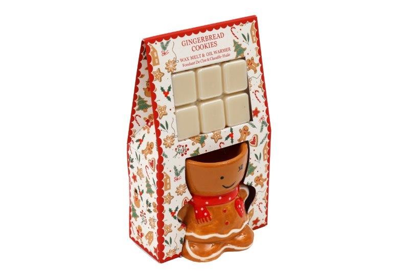 Christmas Oil Burner/Wax Melt Set 19cm - Click Image to Close