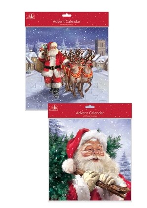 Christmas Santa Advent Calendar Large - Click Image to Close