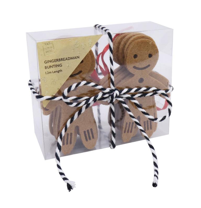 Gingerbread Man Garland 18 Pack 1.2M - Click Image to Close