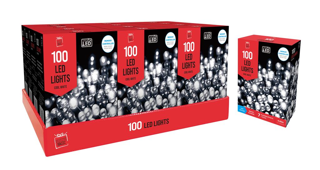 Led Lights 100 White - Click Image to Close