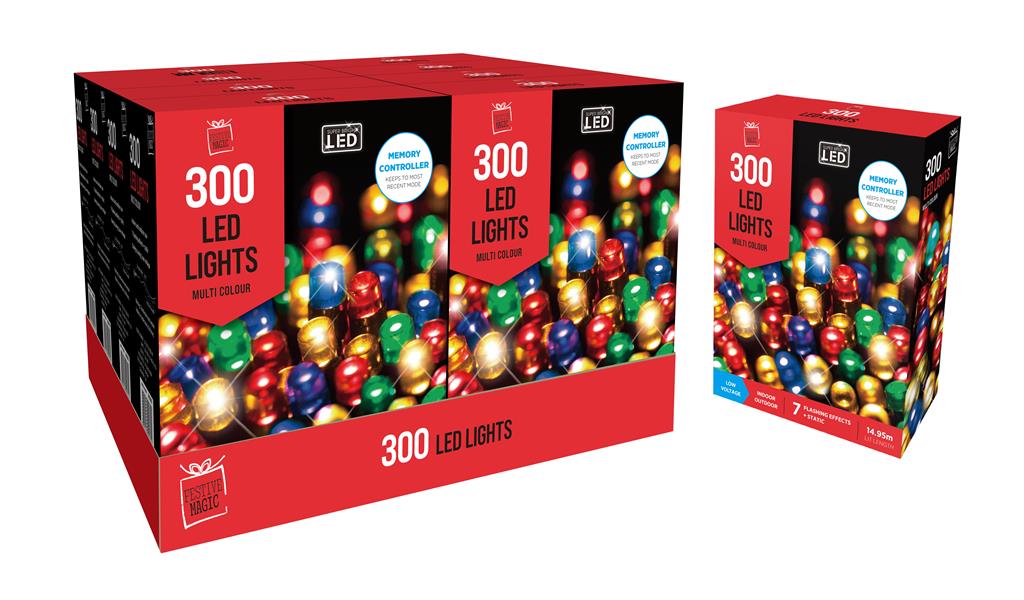 Led Lights 300 Multi - Click Image to Close