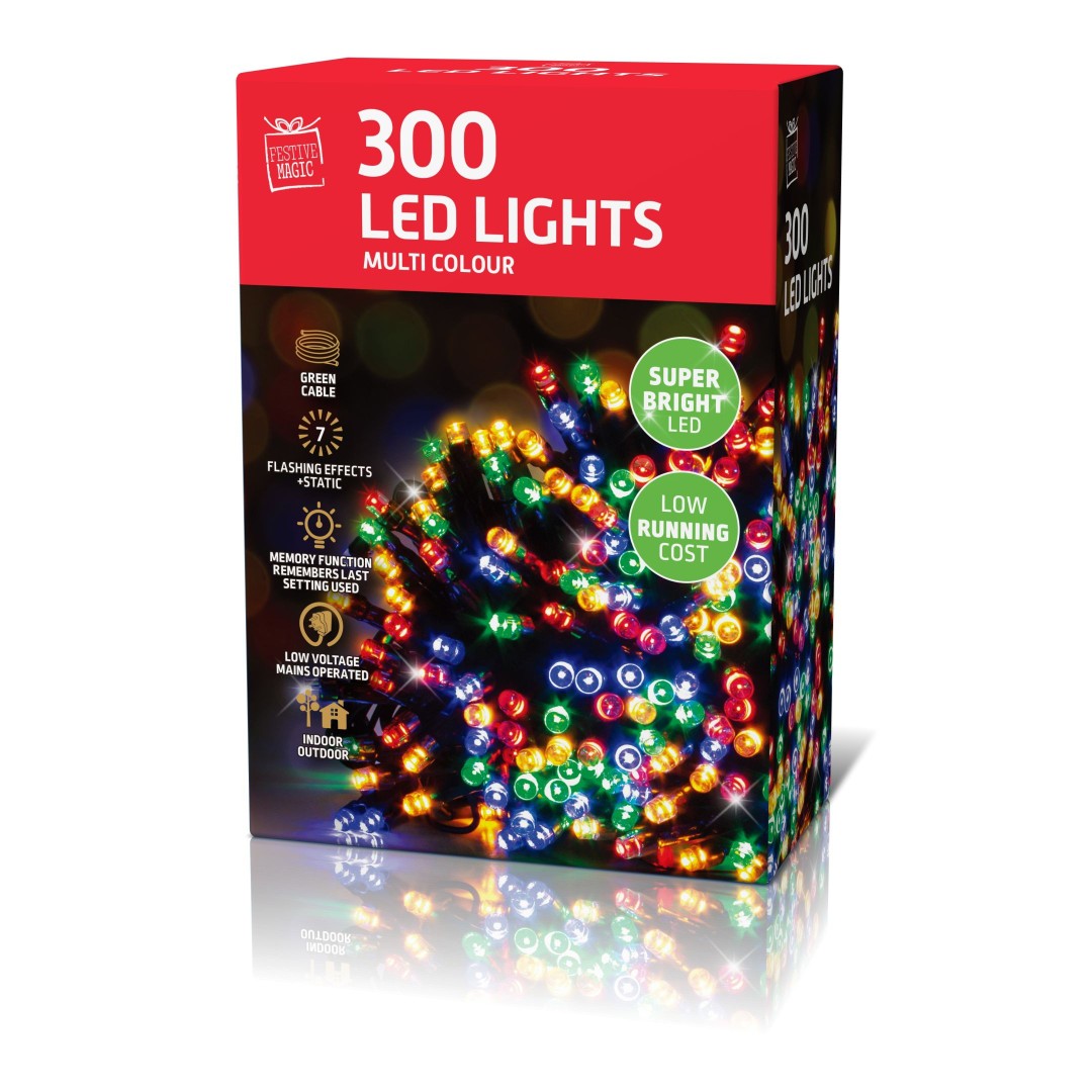 Led Lights 300 Multi - Click Image to Close