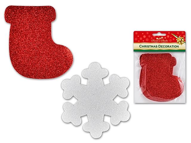 Christmas Eve Foam Craft Cut Outs 12 Pack - Click Image to Close