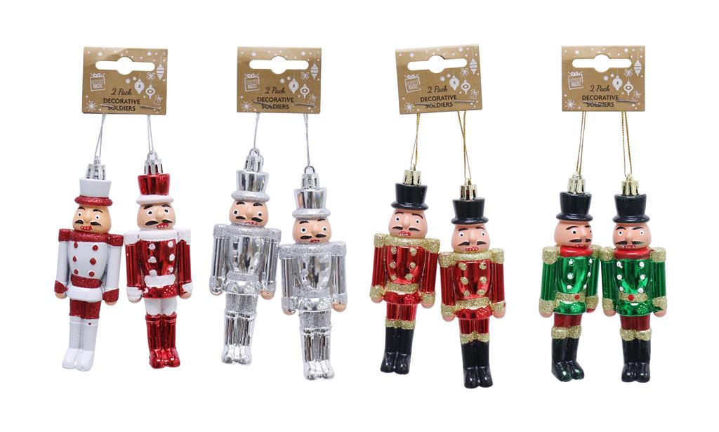 Hang Deco Soldiers 12cm 2 Pack ( Assorted Design ) - Click Image to Close