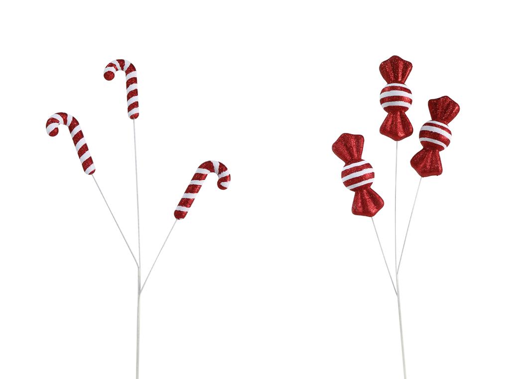 Christmas Glitter Foam Pick 65cm ( Assorted Designs ) - Click Image to Close