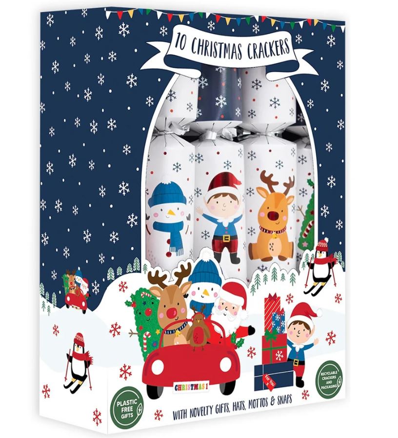 Family Santa & Friends 12" Crackers - Click Image to Close