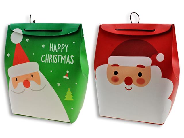 Christmas Santa Gift Bag Box ( 18.5X11X25cm ) - Click Image to Close