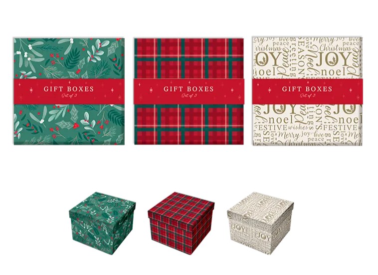 Printed Gift Box Set 3pk - Click Image to Close