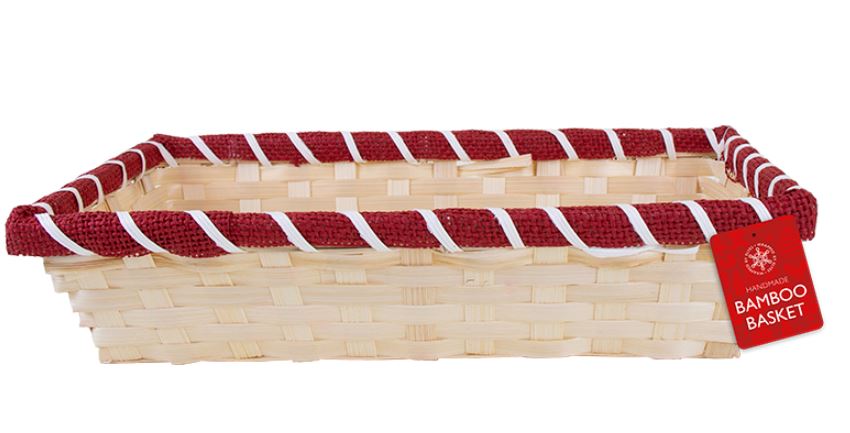 Rectangular Hamper Basket 31.5cm X17.5 X7cm - Click Image to Close