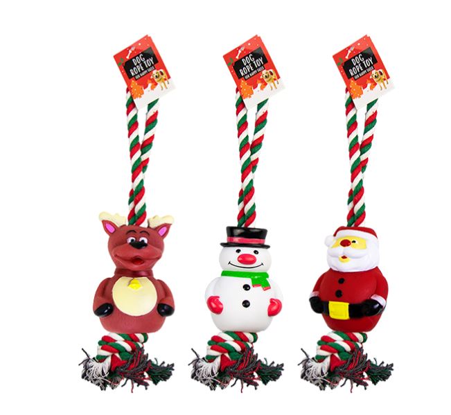 Christmas Rope Dog Toy - Click Image to Close