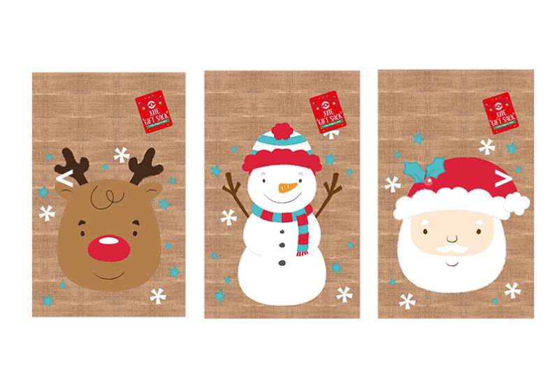 Christmas Jute Gift Sack 35cm x 50cm - Click Image to Close