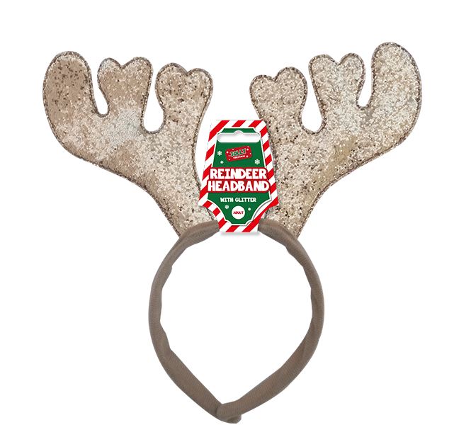 Sequin reindeer antlers headband hotsell