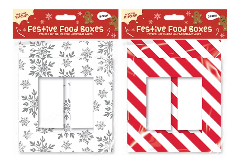 Christmas Food Boxes 2 Pack - Click Image to Close