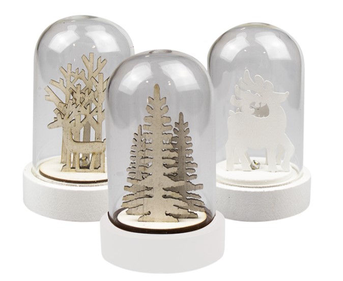 Christmas Bell Jar Light - Click Image to Close