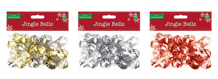 Large Jingle Bells 20 Pack - Click Image to Close