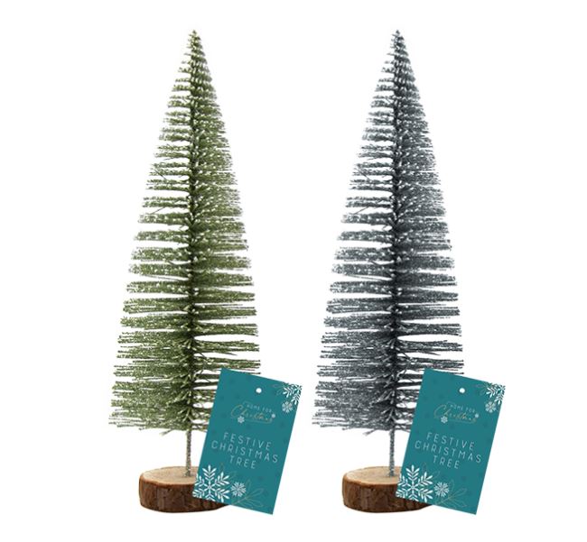 Bottle Brush Christmas Tree Dec 22.5cm - Click Image to Close