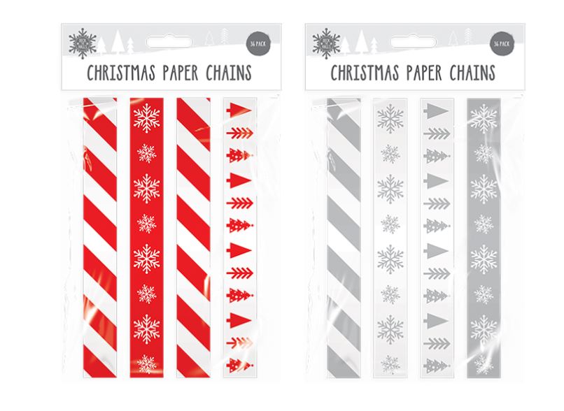 Christmas Paper Chains 36pk - Click Image to Close