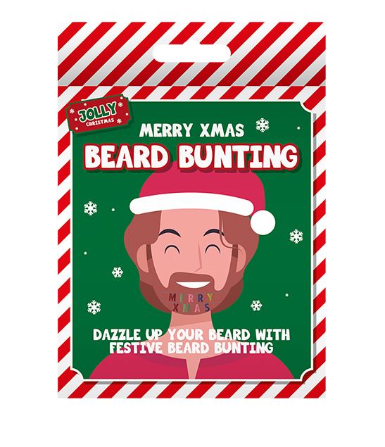 Merry Christmas Beard Bunting - Click Image to Close