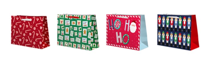 Christmas Jumbo Landscape Gift Bag ( Assorted Designs ) - Click Image to Close