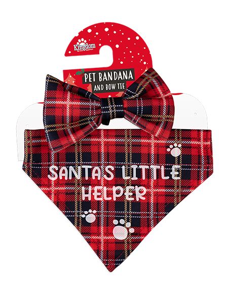 Printed Pet Bandana & Bow Tie - Click Image to Close