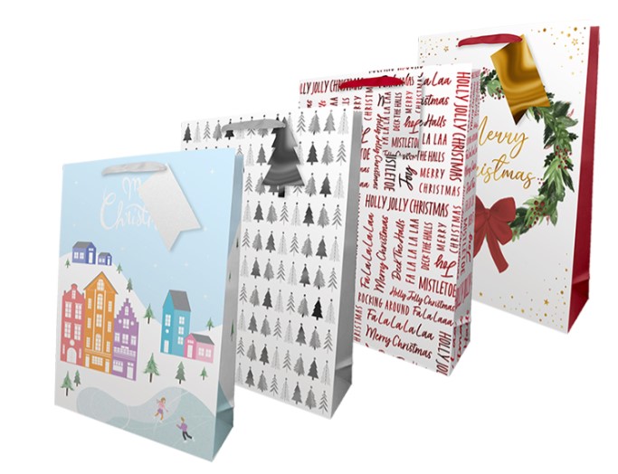 Christmas Traditional Luxury XL Gift Bag - Click Image to Close