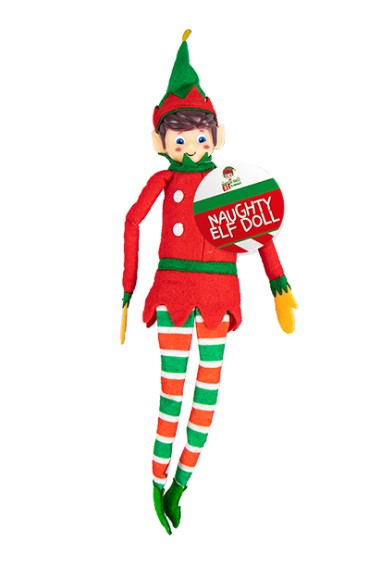 Naughty Elf Doll 12" - Click Image to Close