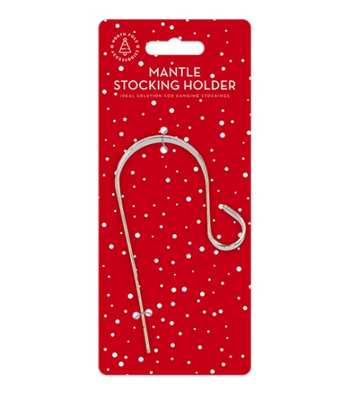 Metal Mantle Stocking Holder - Click Image to Close