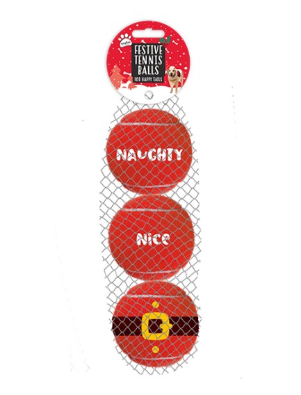 Christmas Pet Tennis Balls - Click Image to Close
