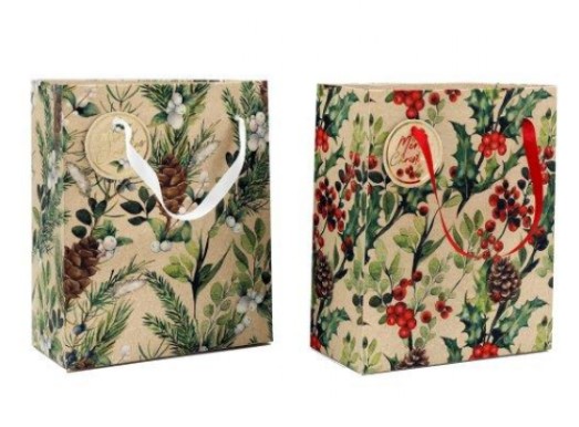 Xmas Berries Gift Bag 19x23cm - Click Image to Close