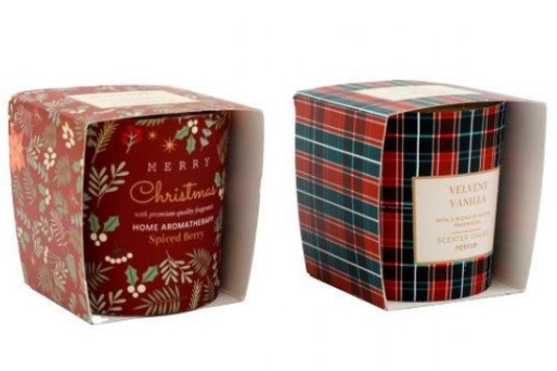 Christmas Candlepot 7x7.5cm - Click Image to Close