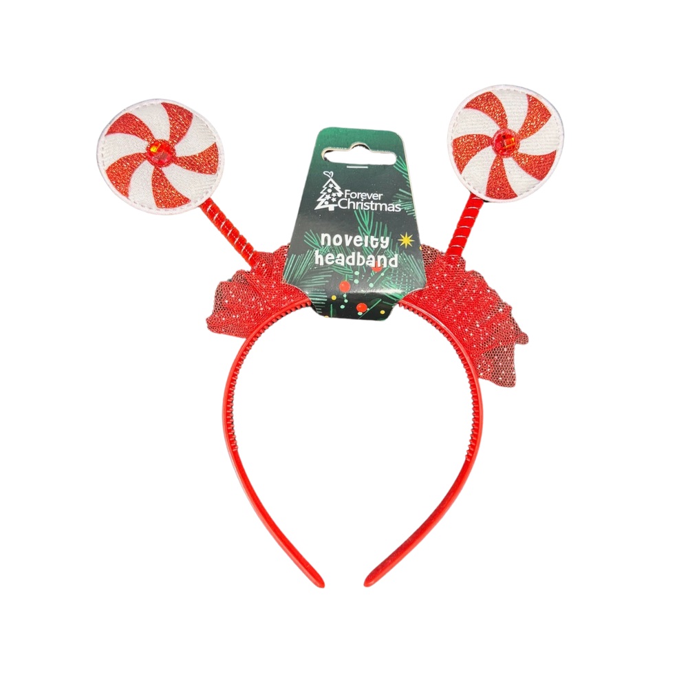 Christmas Candy Cane Headband - Click Image to Close