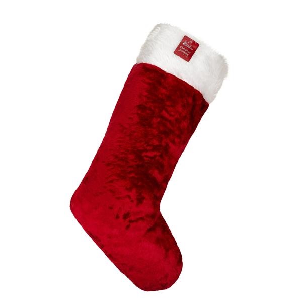Deluxe Red Stocking 40 X 25cm - Click Image to Close