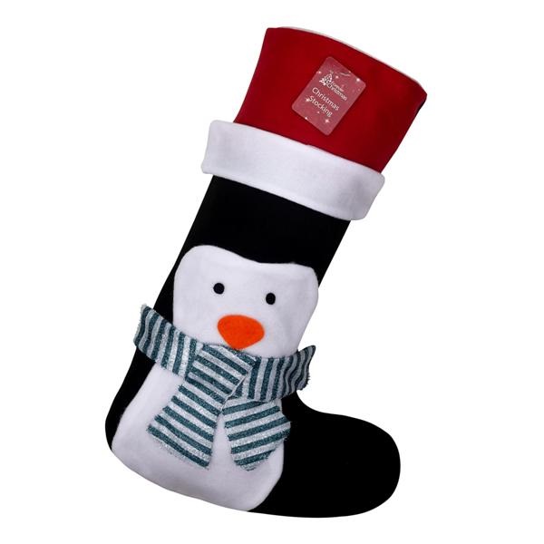 Penguin Design Christmas Stocking - Click Image to Close