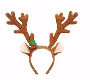 Reindeer Antlers Headband - Click Image to Close