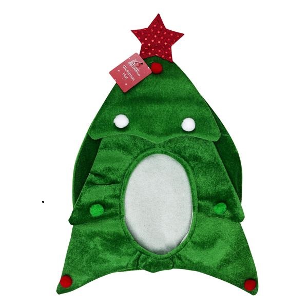 Xmas Hat Tree With Face Insert - Click Image to Close