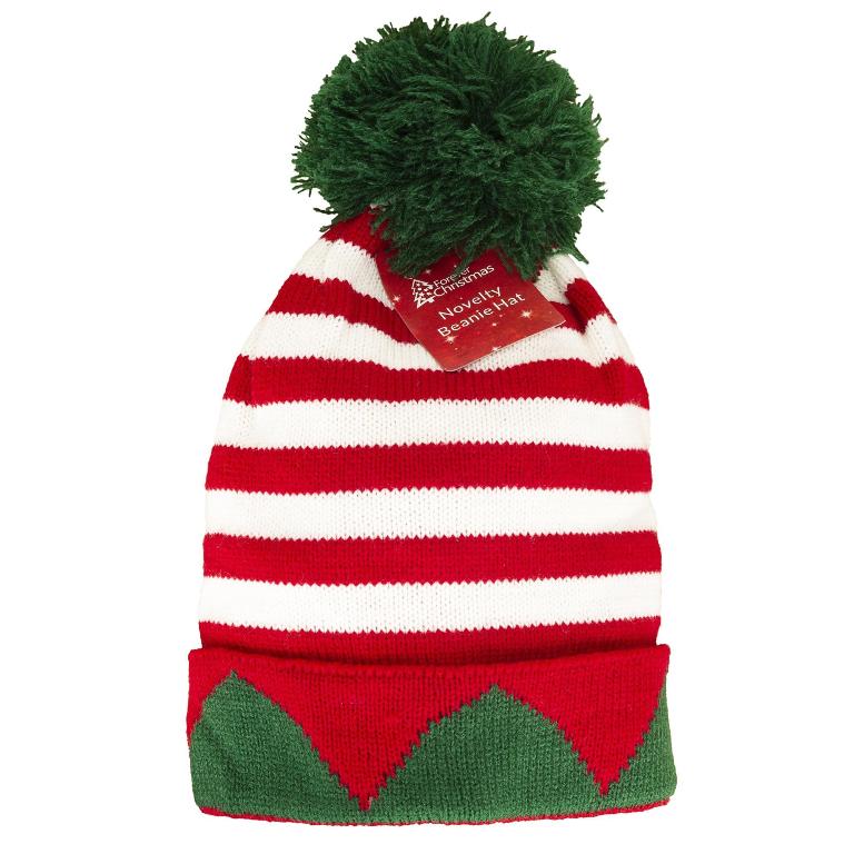 ADULT BEANIE HAT ELF - Click Image to Close