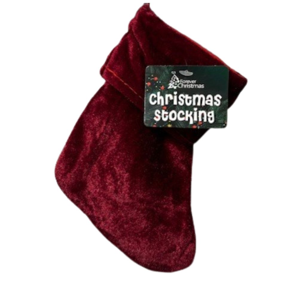 Red Mini Stocking 11.5 x 21cm - Click Image to Close