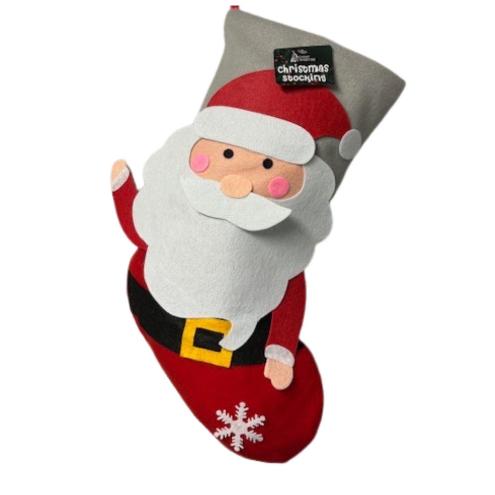 Santa Stocking 21 x 51cm - Click Image to Close