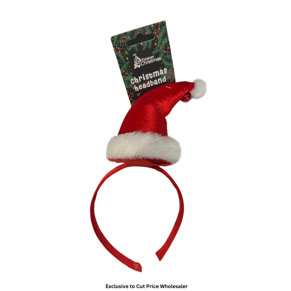 Santa Hat Headband - Click Image to Close