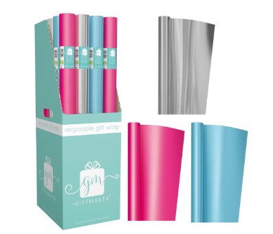 Plain Fashion Foil Wrapping Paper 1.5m x 69cm