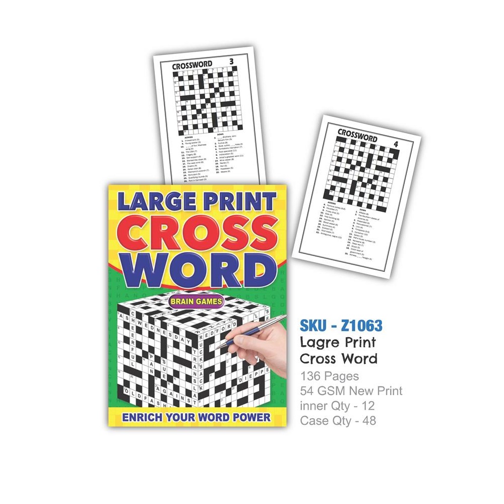 Crossword Puzzle Book (VAT ZERO) - Click Image to Close